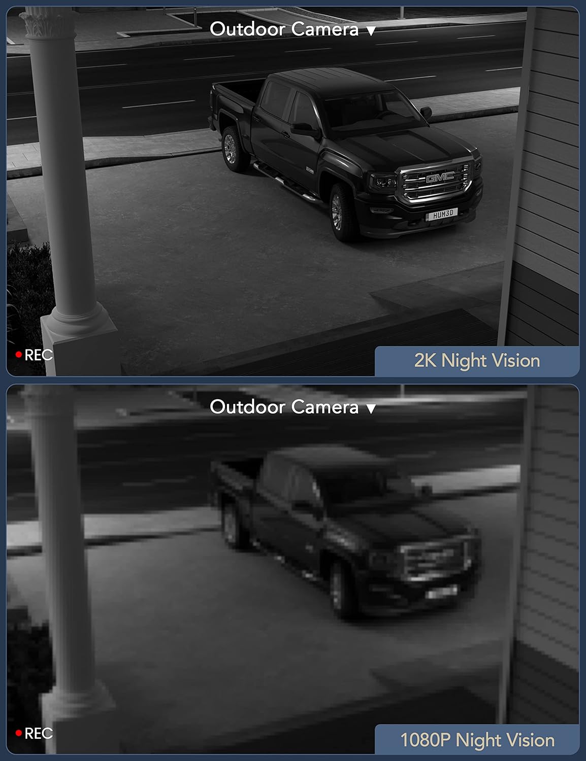 GNCC T1Pro 2K Outdoor Security Camera: Wireless WiFi, Night Vision, Two-Way Talk
