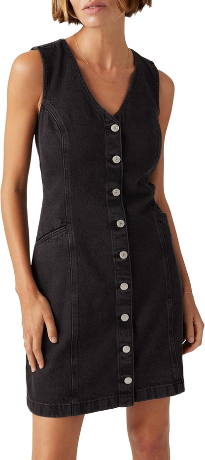 Levi's Women's Vianna Denim Dress with Capturing Moments Print