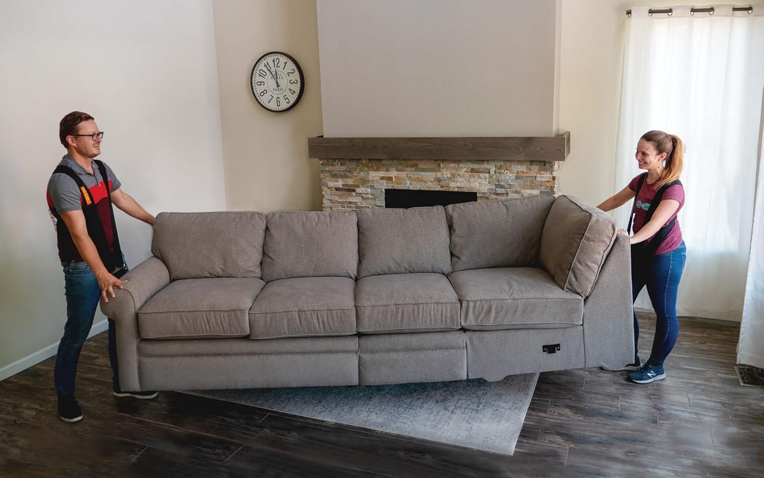 Heavy‑Duty Shoulder Dolly Multi‑Length Replacement Straps – 8‑12‑16 ft Set