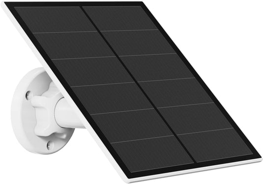5W Solar Panel Charger for Outdoor Security Camera - Continuous Power & IP65 Waterproof