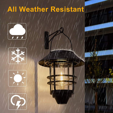 GGEROU Waterproof Solar Wall Lanterns – 2 Pack Mount Kit