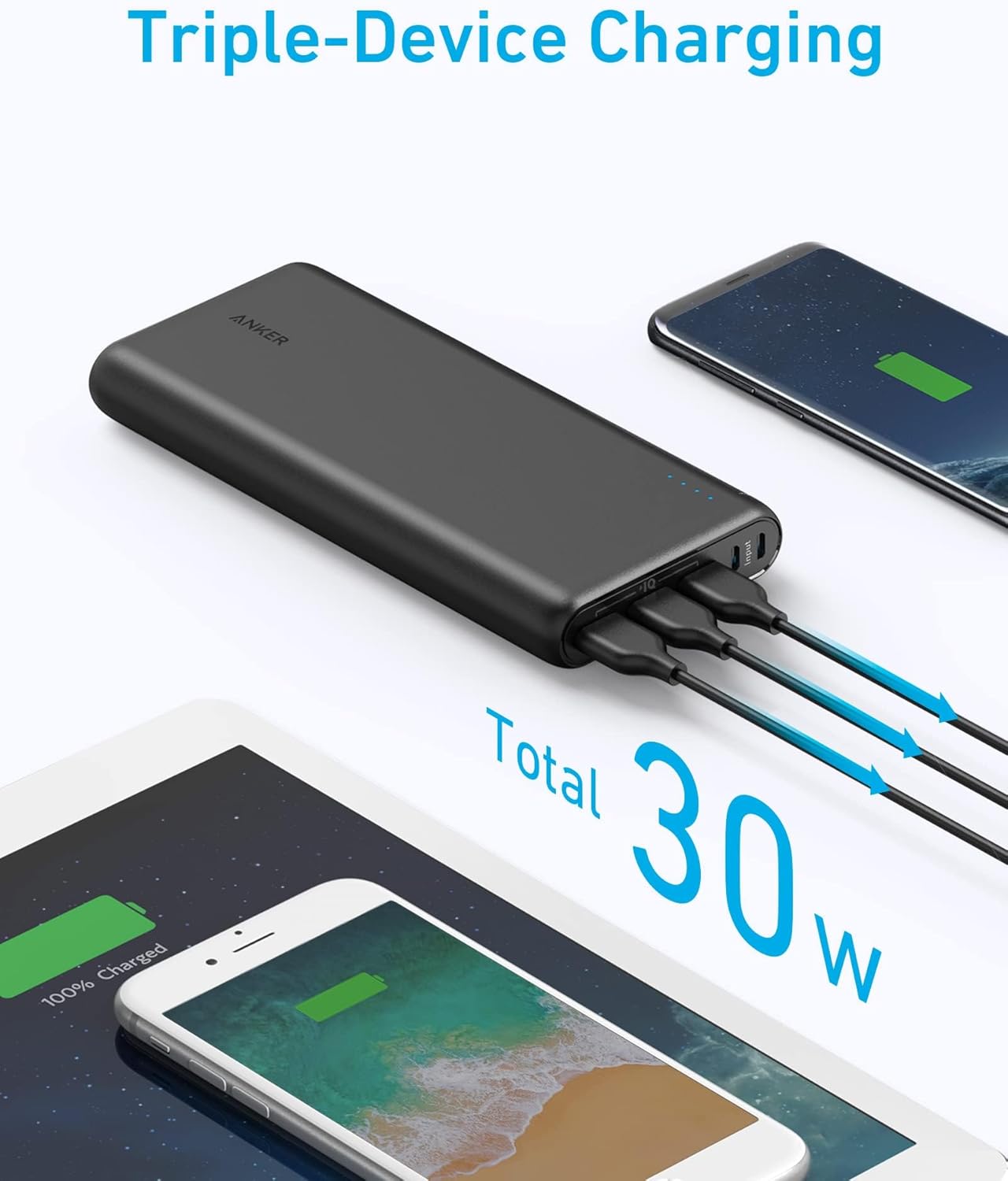 Anker PowerCore 26800mAh Dual Input Portable Power Bank