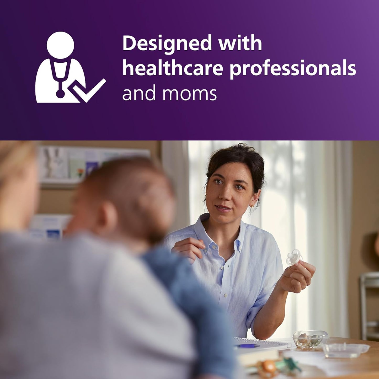 Philips Avent Ultra Soft Orthodontic Pacifier 0‑6 Months 4‑Pack