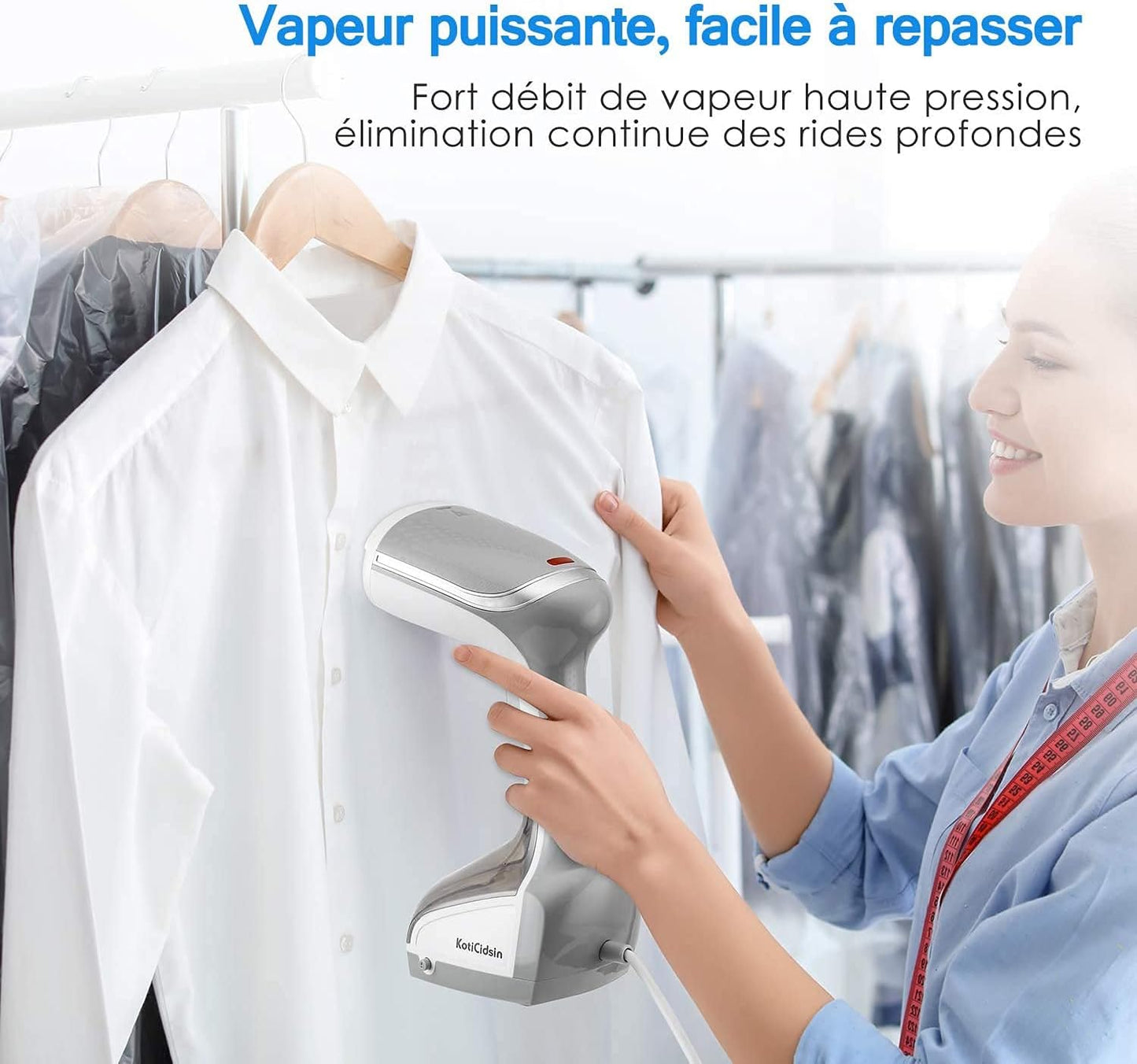 KotiCidsin GT10 Garment Steamer 160ml 1000W Off-White