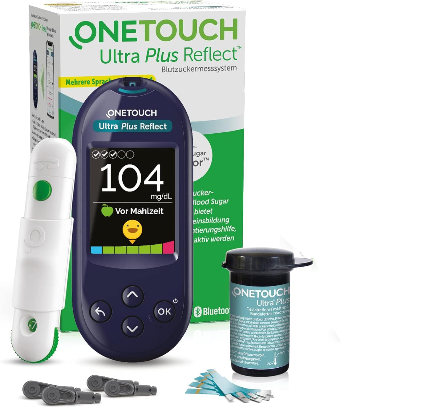OneTouch Ultra Plus Reflect Blood Sugar Meter Kit: Accurate Glucose Monitoring