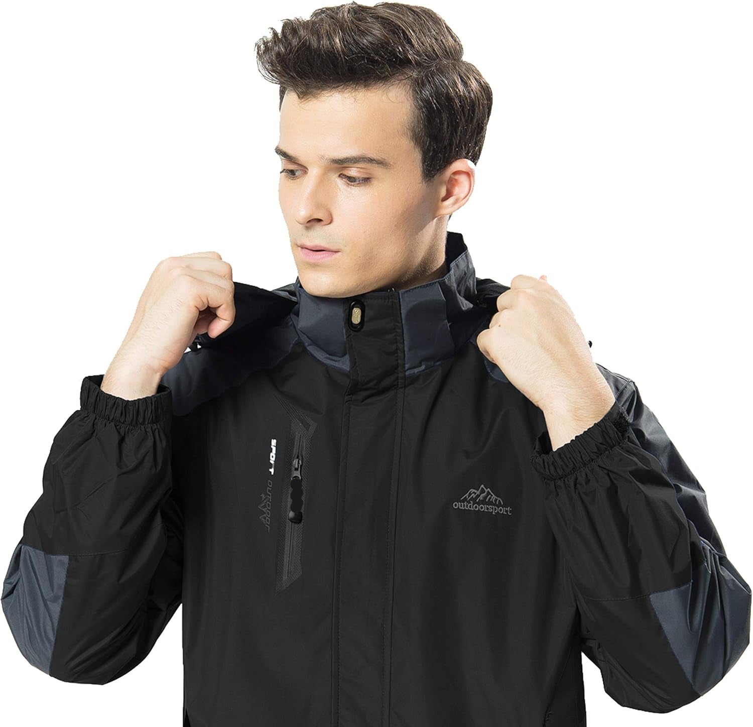 YSENTO Men's Lightweight Waterproof Windproof Outdoor Hiking Jacket