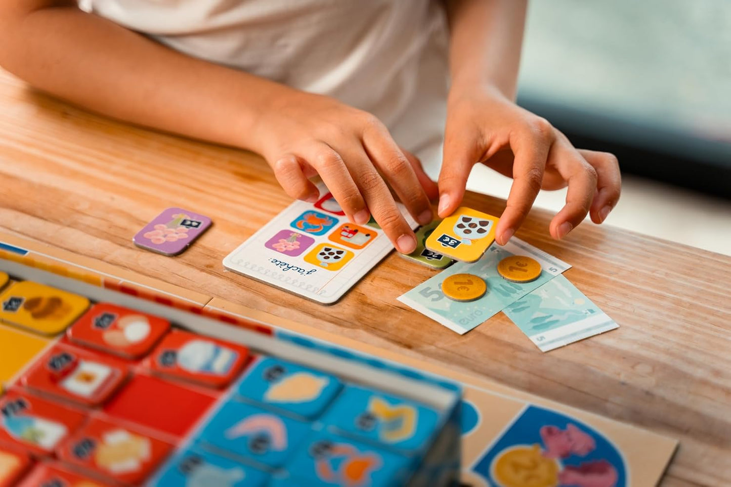 Nathan La Petite École Educational Market Game for Kids Orange