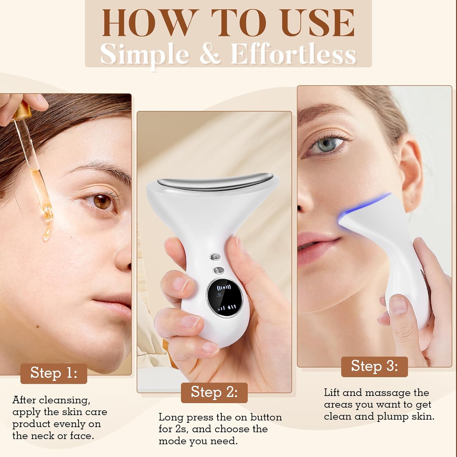 Tarswesi Advanced Anti-Aging Facial EMS & Light Therapy Massager