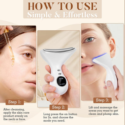 Tarswesi Advanced Anti-Aging Facial EMS & Light Therapy Massager