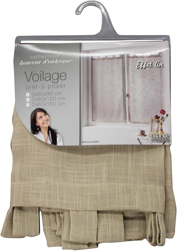 Douceur d'Intérieur Haltona Linen-Effect Net Curtain