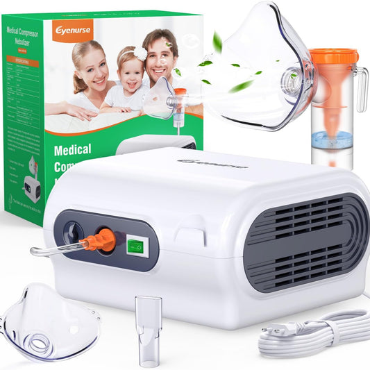 Compact EYENURSE Compressor Inhaler for Adults and Children