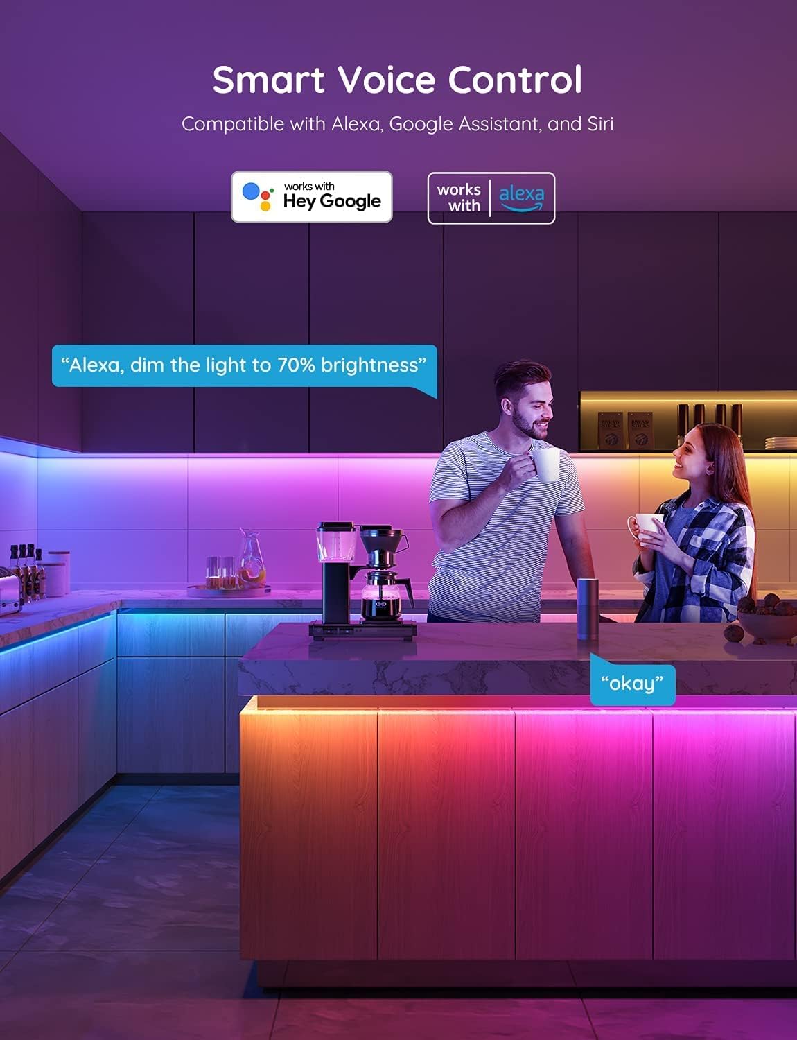 Govee H618C RGBIC Smart WiFi LED Strip Lights