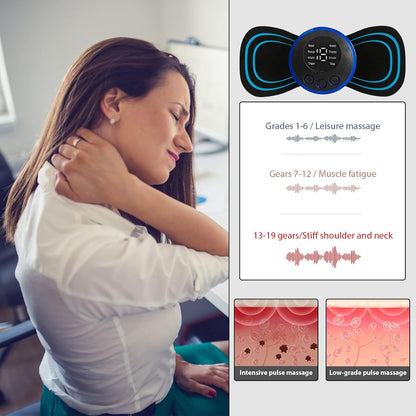 EMS Mini Body Massager Portable Rechargeable Electric Muscle Stimulation