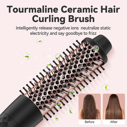 MAX-T 5-in-1 Interchangeable Curling Wand Set with Ceramic Tourmaline Barrels