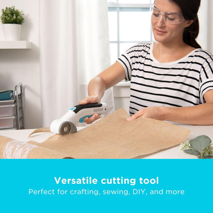 Black+Decker Cordless 3.6V Self-Sharpening Rotary Cutter for Crafts
