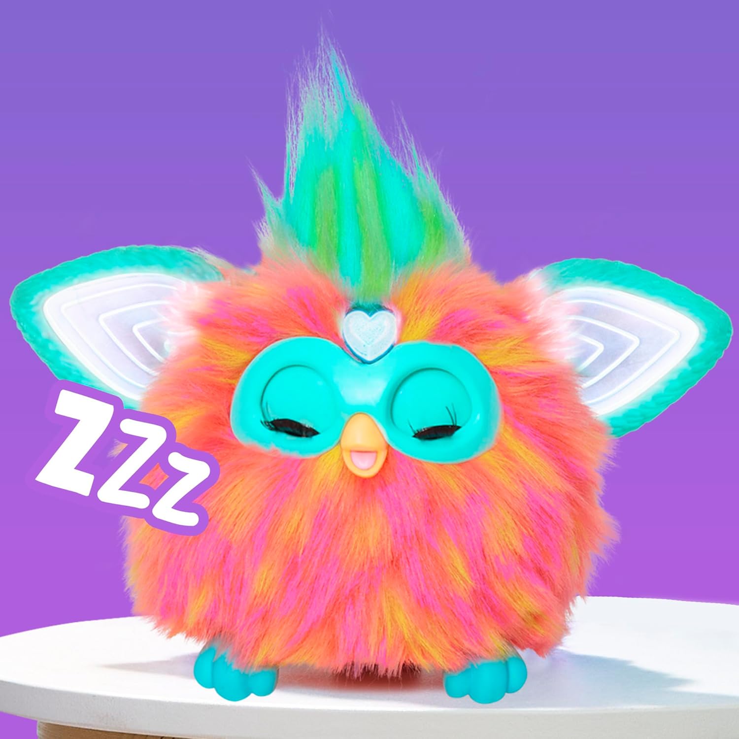 Furby Coral Interactive Plush Toy – Italian Talking, Singing & Light-up