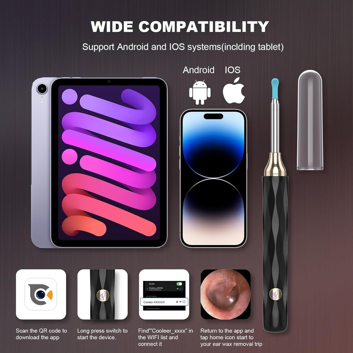 EarFairy 1080P Smart Ear Wax Removal Kit with LED