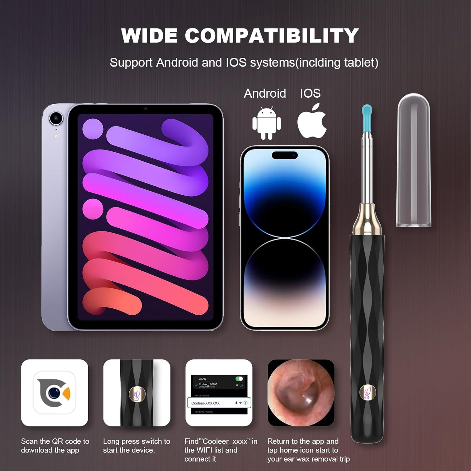 EarFairy 1080P Smart Ear Wax Removal Kit with LED