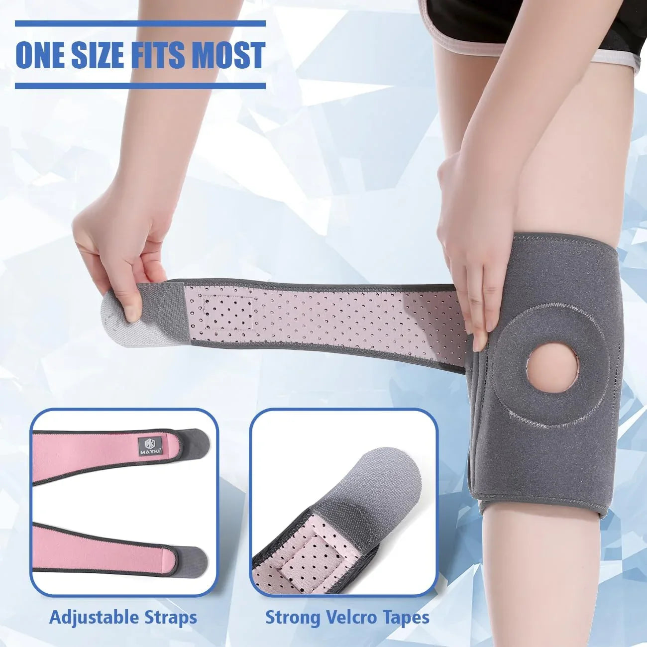 MAYKI Adjustable Breathable Knee Brace with Patella Gel Pad for Women - Gomix Brands Outlet