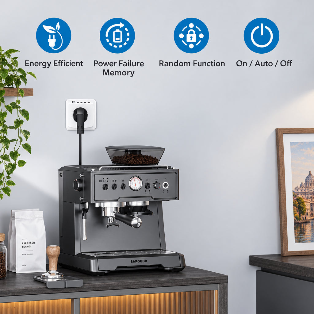 HBN 2xBND-50/SG3-VC Digital Weekly Timer Socket 3680W