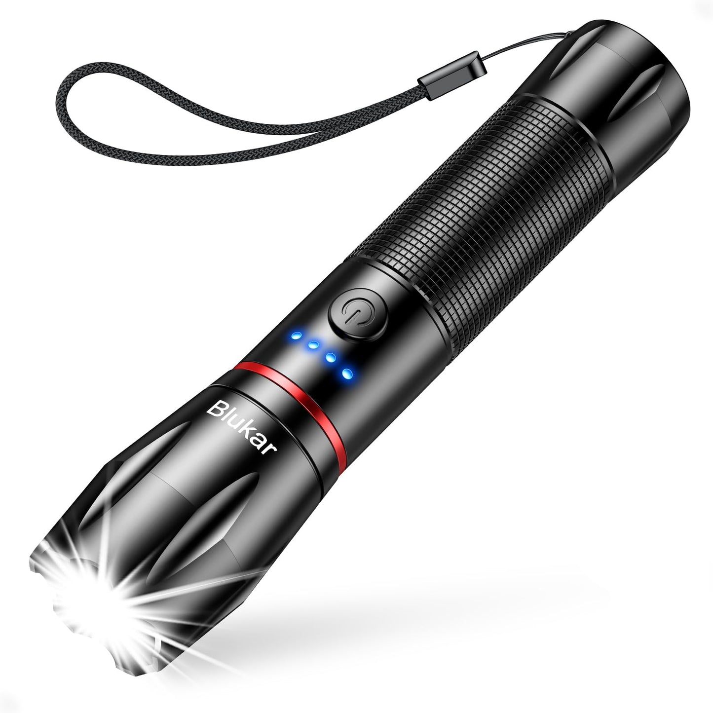 Blukar Waterproof Lightweight Mini Handheld LED Torch Rechargeable K9137