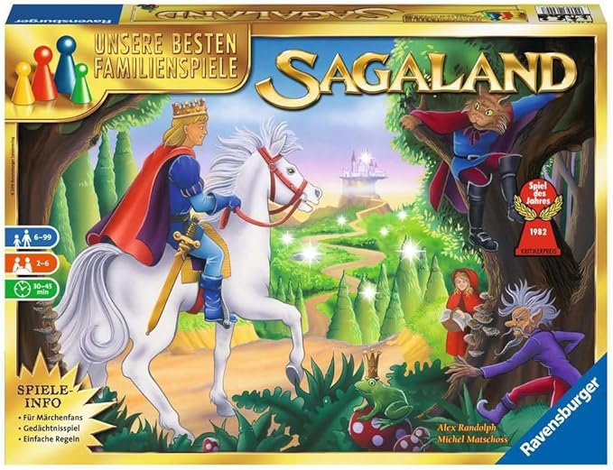 Ravensburger Sagaland Fairy Tale Memory Board Game for Families