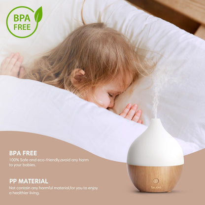 SALKING 100ml Ultrasonic Essential Oil Diffuser with LED Night Light