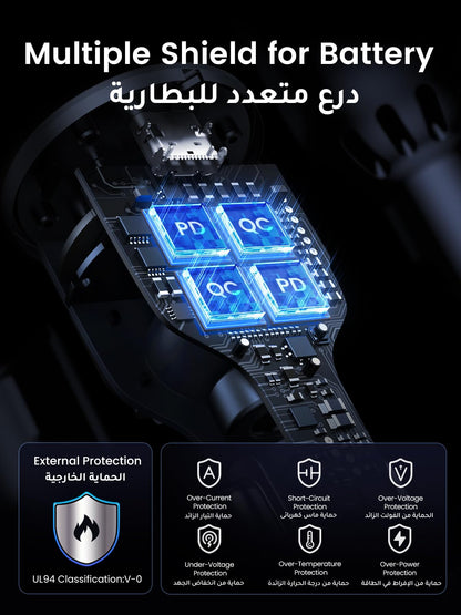 UGREEN 130W 3-Port USB Car Charger 90413