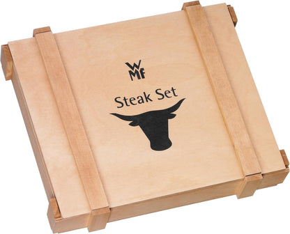 WMF Premium 12-Piece Steak Cutlery Set – Sharp Serrated Knives for Grilling