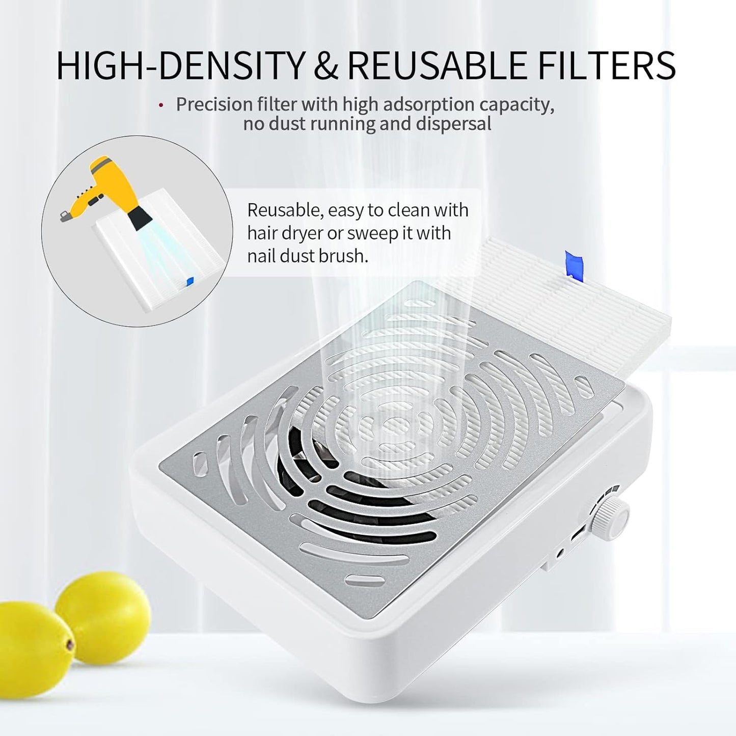 Saviland 40W LED Nail Dust Collector with Low Noise