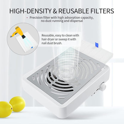 Saviland 40W LED Nail Dust Collector with Low Noise
