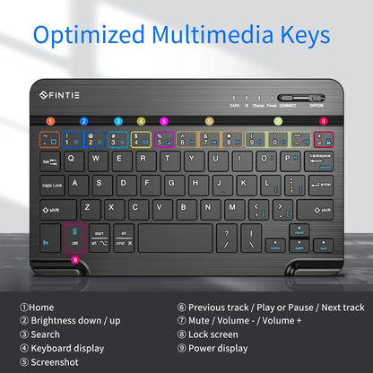 FINTIE 8‑Inch Ultrathin Bluetooth Keyboard for iPad & Android - Gomix Brands Outlet