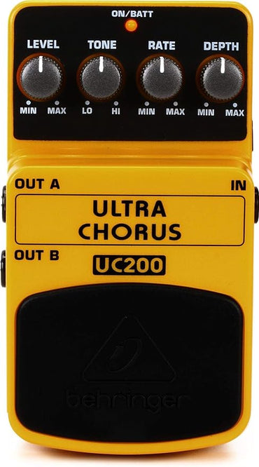 Behringer Ultra Chorus UC200 Stereo Guitar Pedal – Yellow