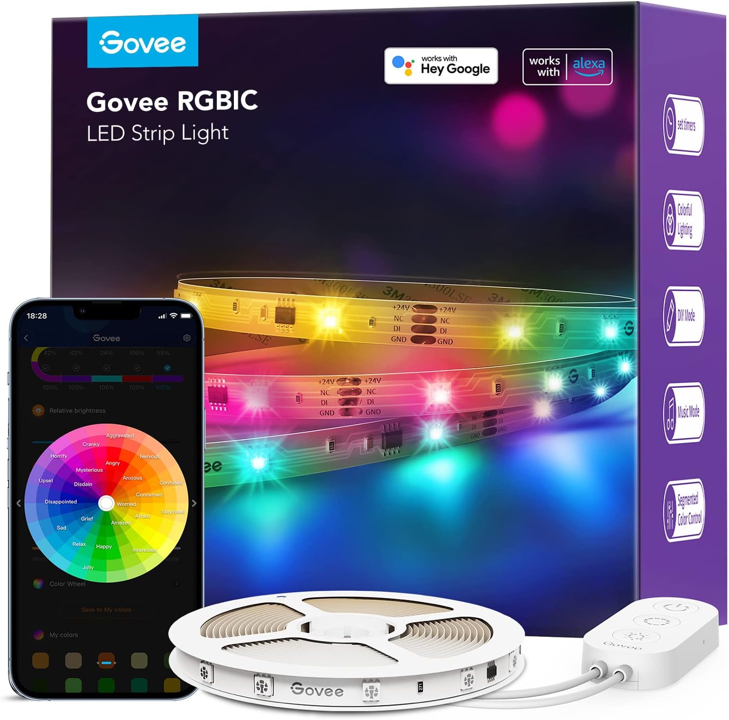 Govee H618C RGBIC Smart WiFi LED Strip Lights