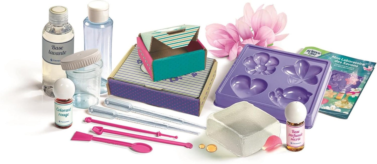 Clementoni Science & Play: Mon Laboratoire des Soaps – Colourful Scented Soap Kit for Kids