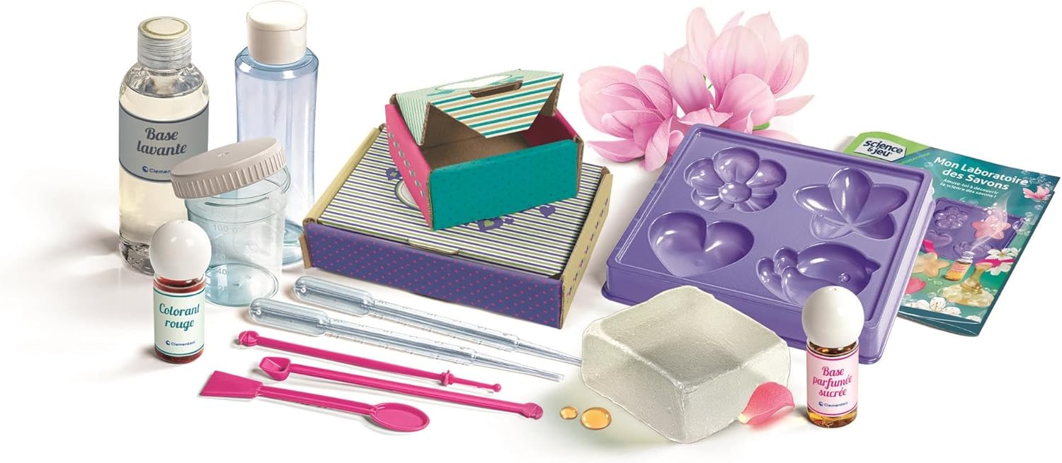 Clementoni Science & Play: Mon Laboratoire des Soaps – Colourful Scented Soap Kit for Kids