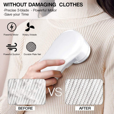 Portable Electric Lint Remover: Fabric Shaver for Clothes, Jumpers, Furniture, and More