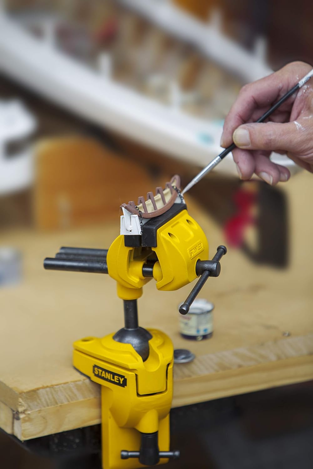 Stanley Maxsteel Multi-Axis Vise: Precision Swivel Ball Joint, 55 lbs Clamping Force