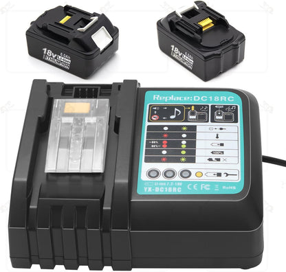 DC18RC Fast Battery Charger 3A for Makita 14.4V-18V Tool Batteries