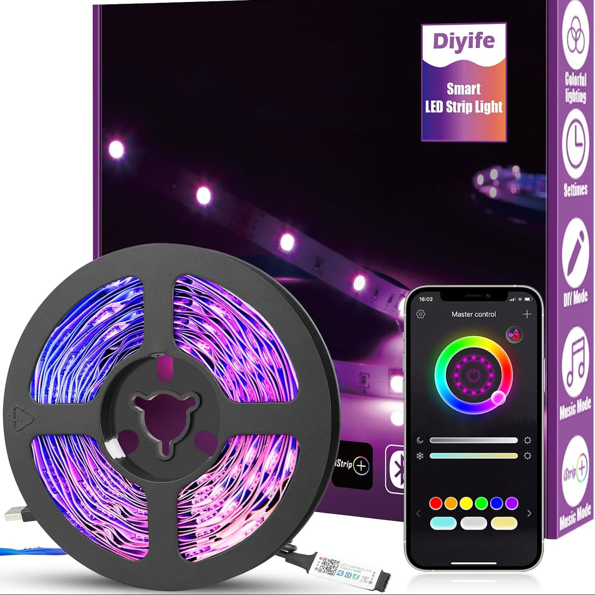 Diyife HLS4 Smart Bluetooth LED Strip Light