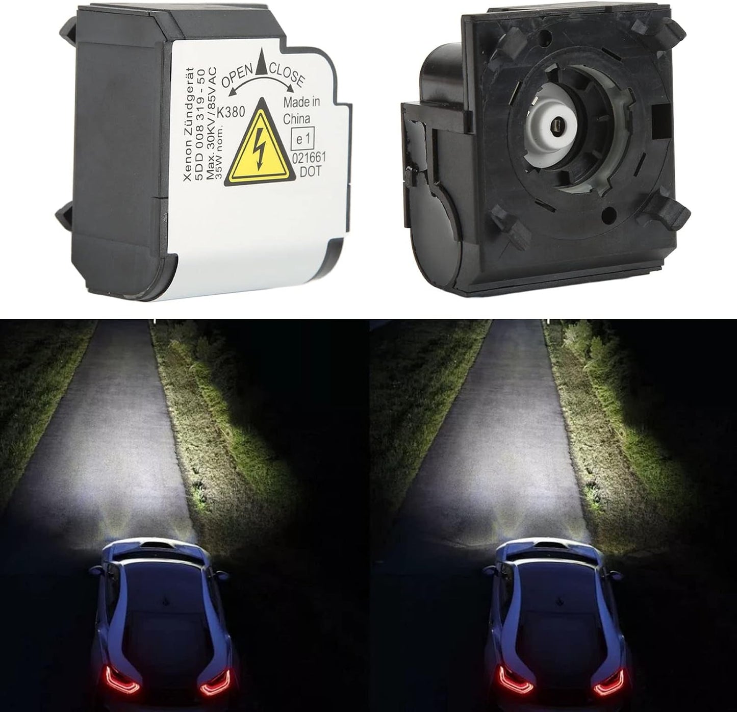 Dpofirs Xenon Ballast Headlight Igniter Control for CLS-Class E-Class ML-Class GL-Class R-Class, OEM 5DD008319-50, Direct Replacement