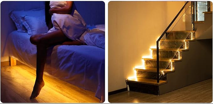 WOBANE CL13-2700 2m LED Strip Light with Motion Sensor Rechargeable USB 180 Lumen 2700K Warm White