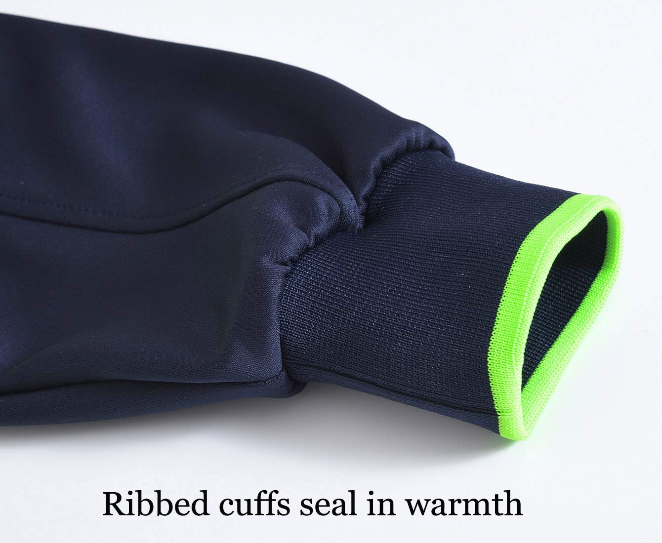 Rdruko Men's Lightweight Athletic Full Zip Track Jacket Blue Green