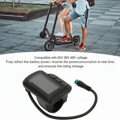 VGEBY EN06 Electric Bike LCD Display USB Handlebar Mount Speedometer for Scooter