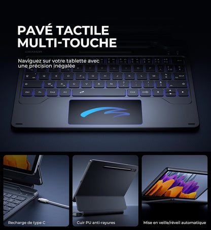 Dexnor Magnetic Backlit Keyboard for Samsung Galaxy Tab S9