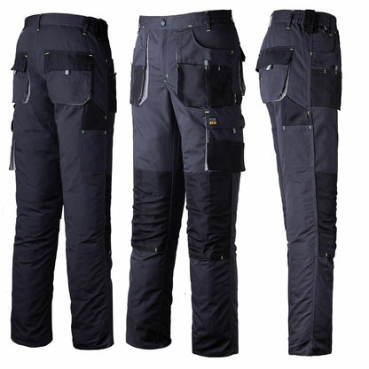 REIS FORECO‑T SBJS60 Men's Cut‑Protection Work Trousers – Grey/Black