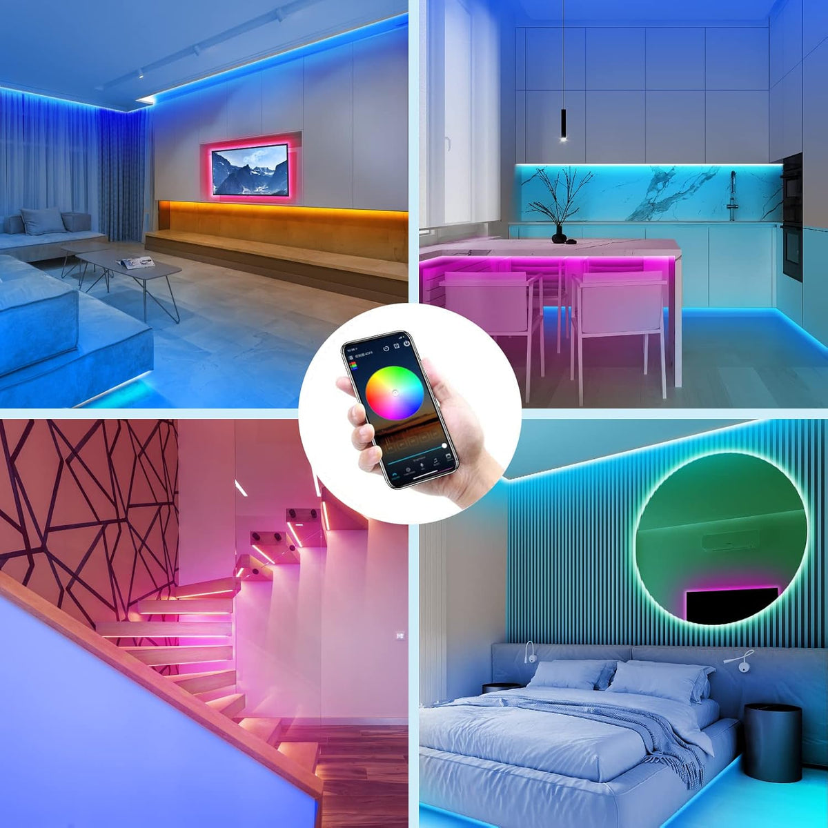 Beaeet 5050 RGB LED Strip Lights 20m
