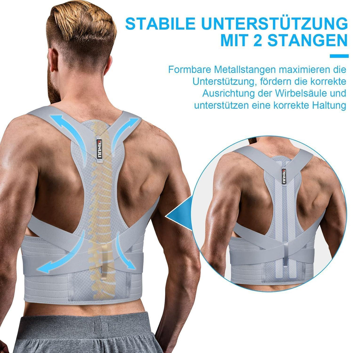Ultimate Back Posture Corrector for Men and Women, Adjustable Shoulder Support - Gomix Brands Outlet