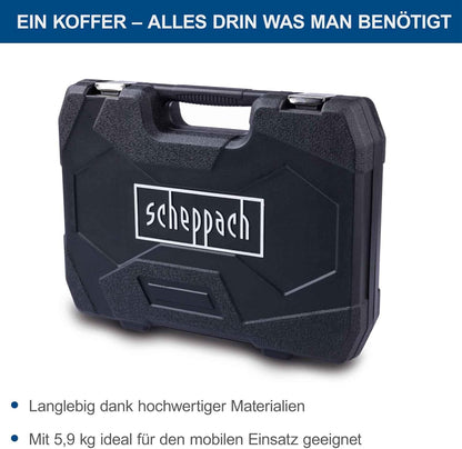 Scheppach TB100 94-Piece Chrome Vanadium Steel Tool Box Set