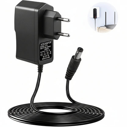 Pmqs 12V 1A Power Supply Adapter DC 12W Universal AC 100-240V 50/60Hz